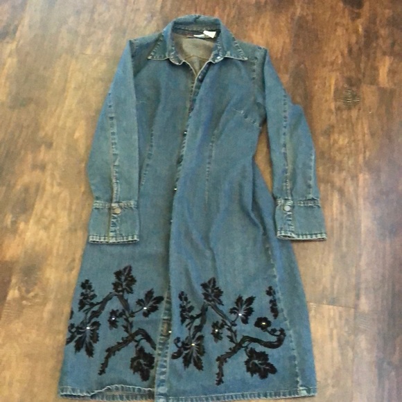 Faded Glory Jackets & Blazers - Long vintage 90’s denim jacket/dress